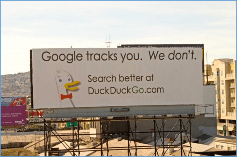 duckduckgo billboard growth hack