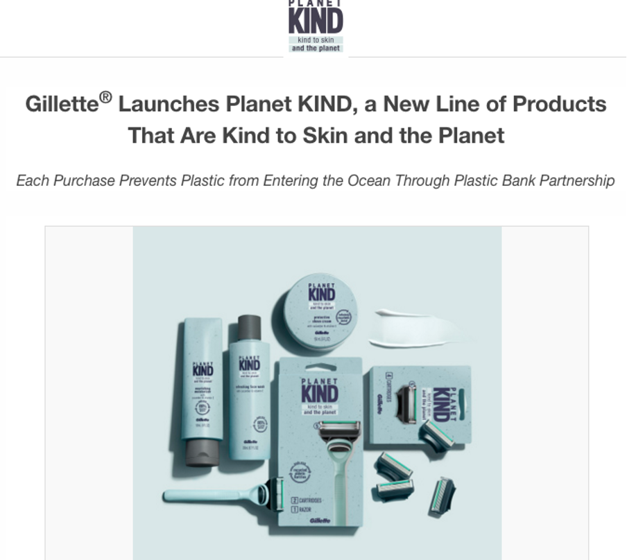 Gillette press release