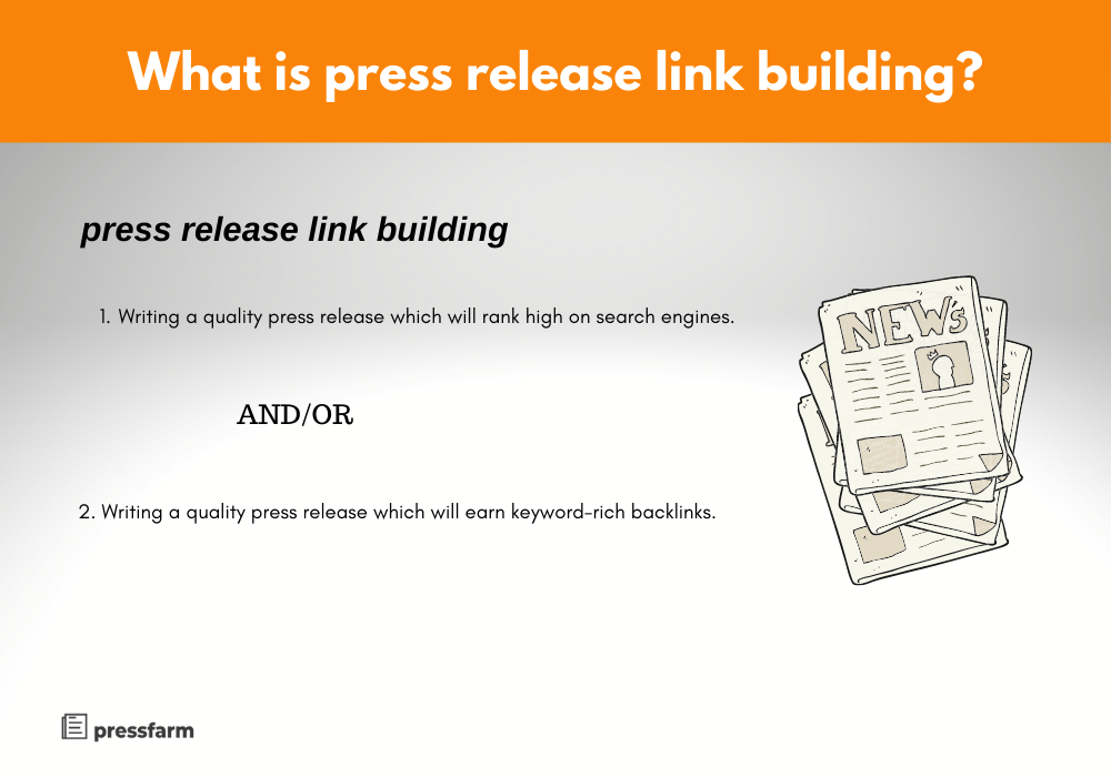 What is press release link building